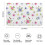 Tapete de banheiro floral antiderrapante em microfibra, 50 x 80 cm (20 x 32 polegadas) 3