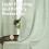 Sage Linen Curtains 52x68 in, Light Filtering, Bronze 4