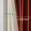 Cortinas de linho laranja queimado, 52x90 polegadas, 2 painéis. 6
