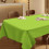 Plastic Tablecloth Waterproof Vinyl 54x72 Inch Grass Green 7