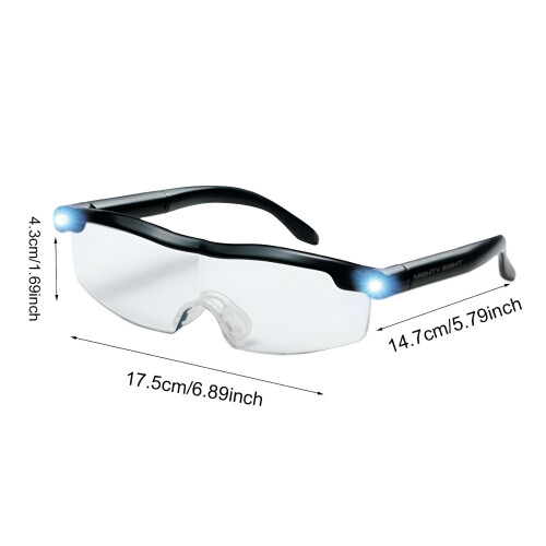 LED-vergrootglas met 160% vergroting, oplaadbaar via USB. 2