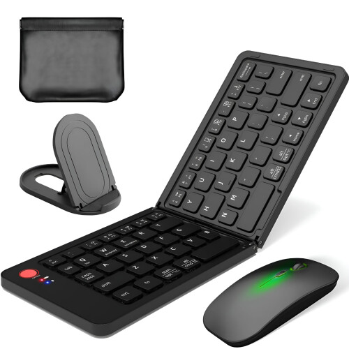 Ensemble clavier et souris Bluetooth pliables USB-C