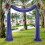 Wedding Arch Chiffon Drape Black Tulle Drapery 7