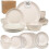 Wheat Straw Dinnerware Set for 4 – 16-Piece, Dishwasher 1