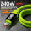 Cabo USB-C de silicone líquido 240W6A 1,5 m 7