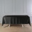 Nappe rectangulaire en satin noir 60" x 102" 5