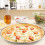 Forma redonda de aço inoxidável para bolos e pizzas, 30 cm (12 polegadas) 6