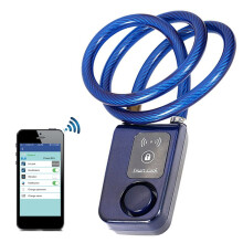 Smart Bluetooth Bike Lock with 110dB Alarm, Splash-Proof, Anti-Theft Steel Lock for Scooter/Stroller/Gate – Compatible with APP