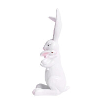Figura de resina de conejito de Pascua para jardín