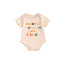 (0-3 Months, Beige) Grenouillère bébé garçon, vêtements décontractés.