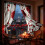 Red Rose Valentine's Day Curtains, Polyester, 2 Panels 5