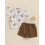(3-4 Years, Dark Khaki) Conjunto de verão com elástico. 5