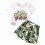 (2-3 Years, Army Green) Ensemble d'été pour taille élastique. 2