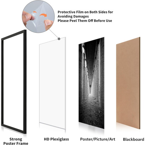 Cadre pour affiche 16x24 avec plexiglas HD – Vertical ou 1