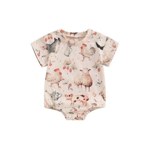 (3-6 Months, Khaki) Combinaison décontractée bébé et tout-petits