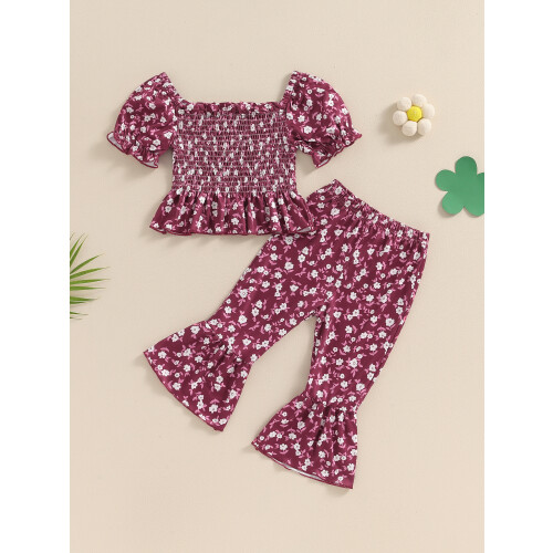 (18-24 Months, Red) Éadaí Samhraidh do 2 phíosa 2