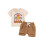 (6-12 Months, Khaki) Éadaí Samhraidh Buachaillí, 2 phíosa 1