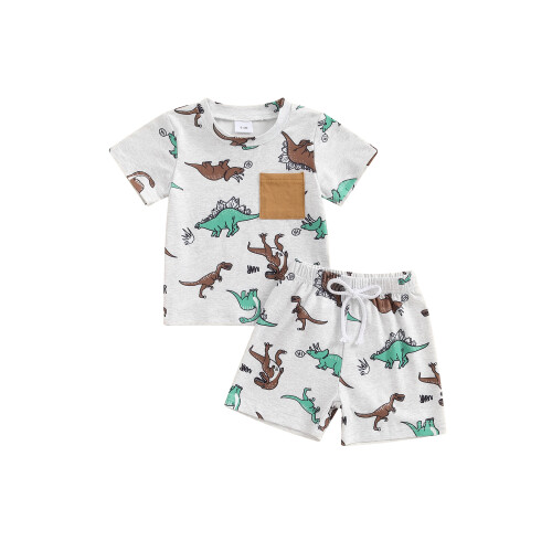 (12-18 Months, Gray) Ensemble 2 pièces les vacances.