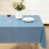 Τραπεζομάντιλο τραπεζαρίας Chambray Blue Café Hotel 60x120 ιντσών από ορθογώνιο βινύλιο με 7