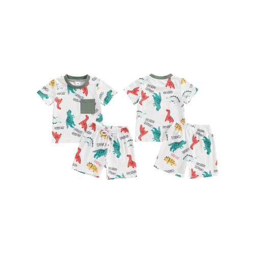 (0-6 Months, White) Ensemble 2 pièces les vacances. 1
