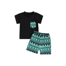 (12-18 Months, Blue) Conjunto corto para el verano.