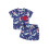 (6-12 Months, Blue) Conjunto de pantalón de julio. 1