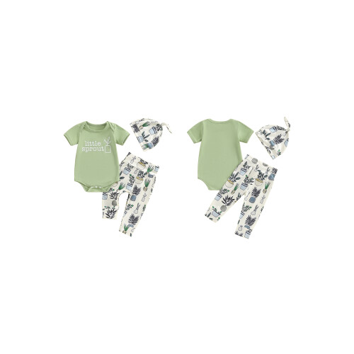 (12-18 Months, Green) Ensemble bébé 3 le printemps. 1