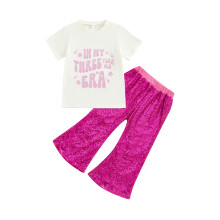 (2-3 Years, Pink 1) Éadaí Samhraidh Cailín 2 phíosa