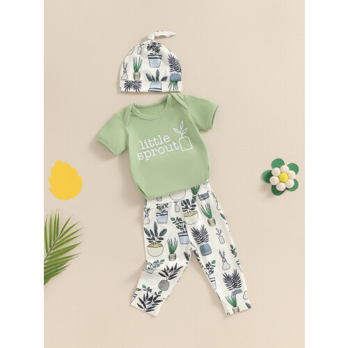 (12-18 Months, Green) Ensemble bébé 3 le printemps. 2