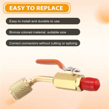 R410a R134a Brass Shut Valve For A/C Charging Hoses HVAC 1/4inch AC Refrigerant