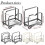 Kitchen Pot Lid & Spoon Rest Rack, Multi-Functional Stovetop Organizer for Countertop Use 3