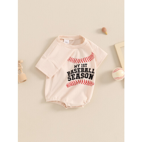 (6-12 Months, Apricot) Romper Samhraidh Leanbh Éadaí Gleoite 2