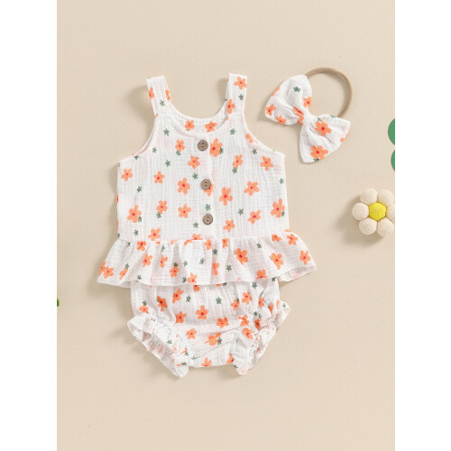 (18-24 Months, Orange) Tacar Samhraidh do Éadaí Leanaí 2