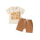 (12-18 Months, Beige) Σετ σορτς 2 και κορδόνι 1