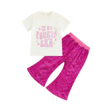 (3-4 Years, Pink 2) Éadaí Samhraidh Cailín 2 phíosa