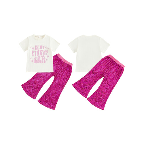 (4-5 Years, Pink 3) Éadaí Samhraidh Cailín 2 phíosa 1