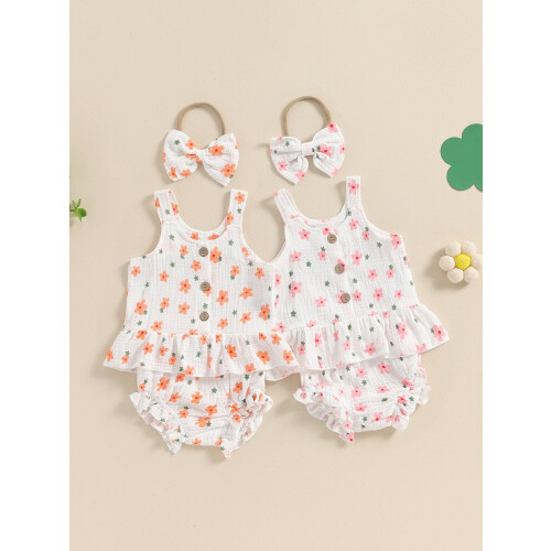 (18-24 Months, Orange) Tacar Samhraidh do Éadaí Leanaí 1