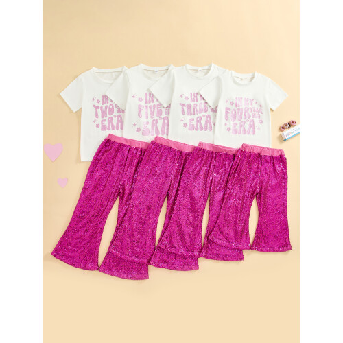 (4-5 Years, Pink 3) Éadaí Samhraidh Cailín 2 phíosa 2