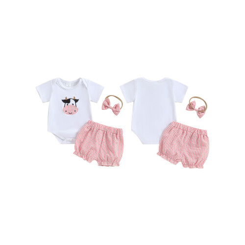 (3-6 Months, Pink) Σετ 3 τεμαχίων κορδέλα κεφαλής 1
