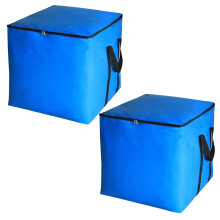 Sac de rangement robuste 20x20x20 pouces bleu royal (paquet de 2)