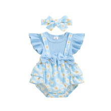 (9-12 Months, Blue) Ensemble pour nouveau-né vêtements d'été.