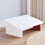 ibasenice Kitchen Step Stool Wood Foot Rest Ergonomic Design White 1Pack 8