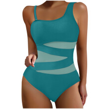 Kukoosong damesbikini set met hoge taille, spaghettibandjes en ondersteunende bralette - effen kleur, conservatief en modieus badpak