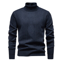 Geansaithe Nollag Gránna d'Fhir Cóta Geansaithe Muineál Ard Líneáilte Te Pullover Cniotáilte Bog Fo-éadaí Teirmeach Geimhridh Ócáideach le