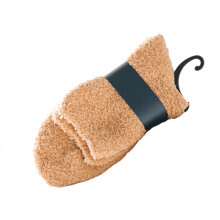 Chaussettes d'hiver pour hommes, en polaire corail moelleuse et rembourrée