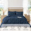 Σετ παπλωμάτων King Size Navy/Royal Blue – Εναλλακτική λύση για εξαιρετικά μαλακό Pintuck Down, 2