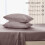 Ensemble de draps en satin King – 4 pièces en microfibre de polyester 4