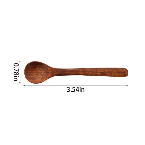 8-Pack Japanese-Style Wooden Spoons with Long Handle 2