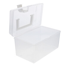 OUNONA Portable Storage Box for Mask Made of Plastic Transparent Dustproof and Compact 1pc