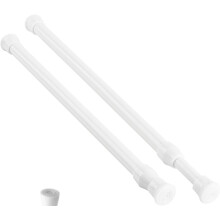Fehér, állítható feszítésű függönyrúd 40–72 cm